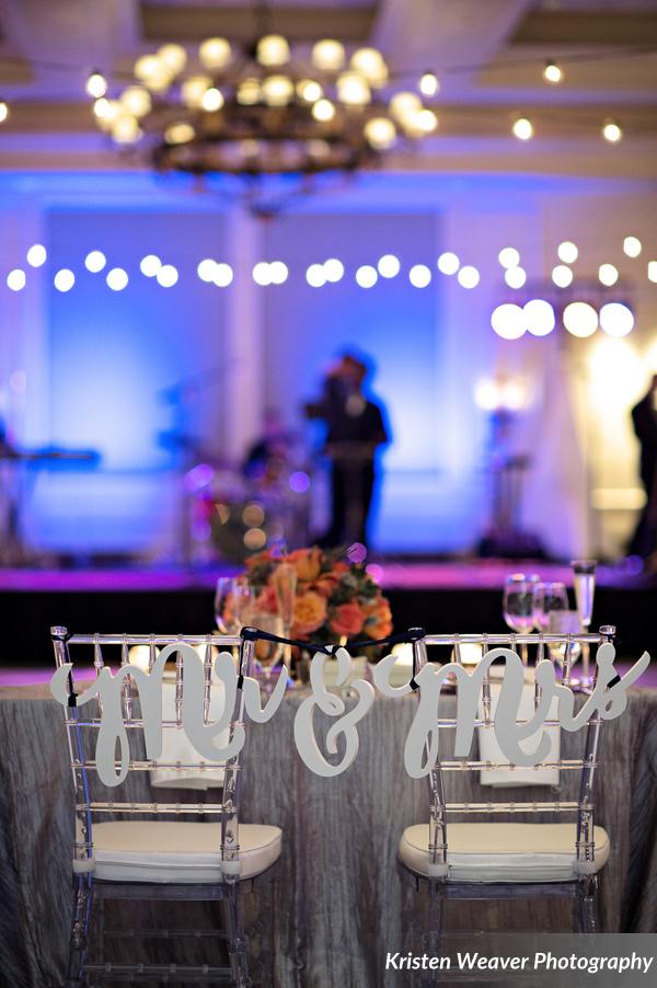 Kristen Weaver Photography, Ritz Carlton, Lee James Floral Design, Orlando weddings, reception floral, orange floral