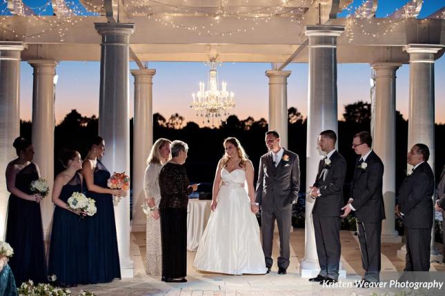 Kristen Weaver Photography, Ritz Carlton, Lee James Floral Designs, ceremony, Orlando wedding, orange wedding ideas