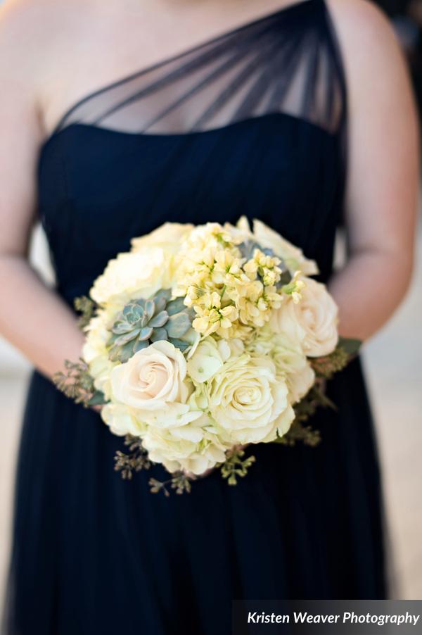 Kristen Weaver Photography, Ritz Carlton, Lee James Floral Designs, white green bridesmaids bouquet, Orlando wedding
