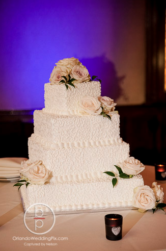 Brian Pepper Photography, Orlando Wedding Pix, Ballroom at Church Street, Lee James Floral Designs, Orlando wedding, wedding cake floral