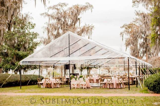 Clear tent - outdoor reception